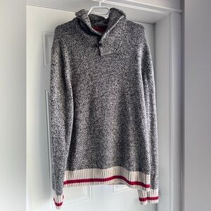 Roots Cabin Shawl Sweater (large)